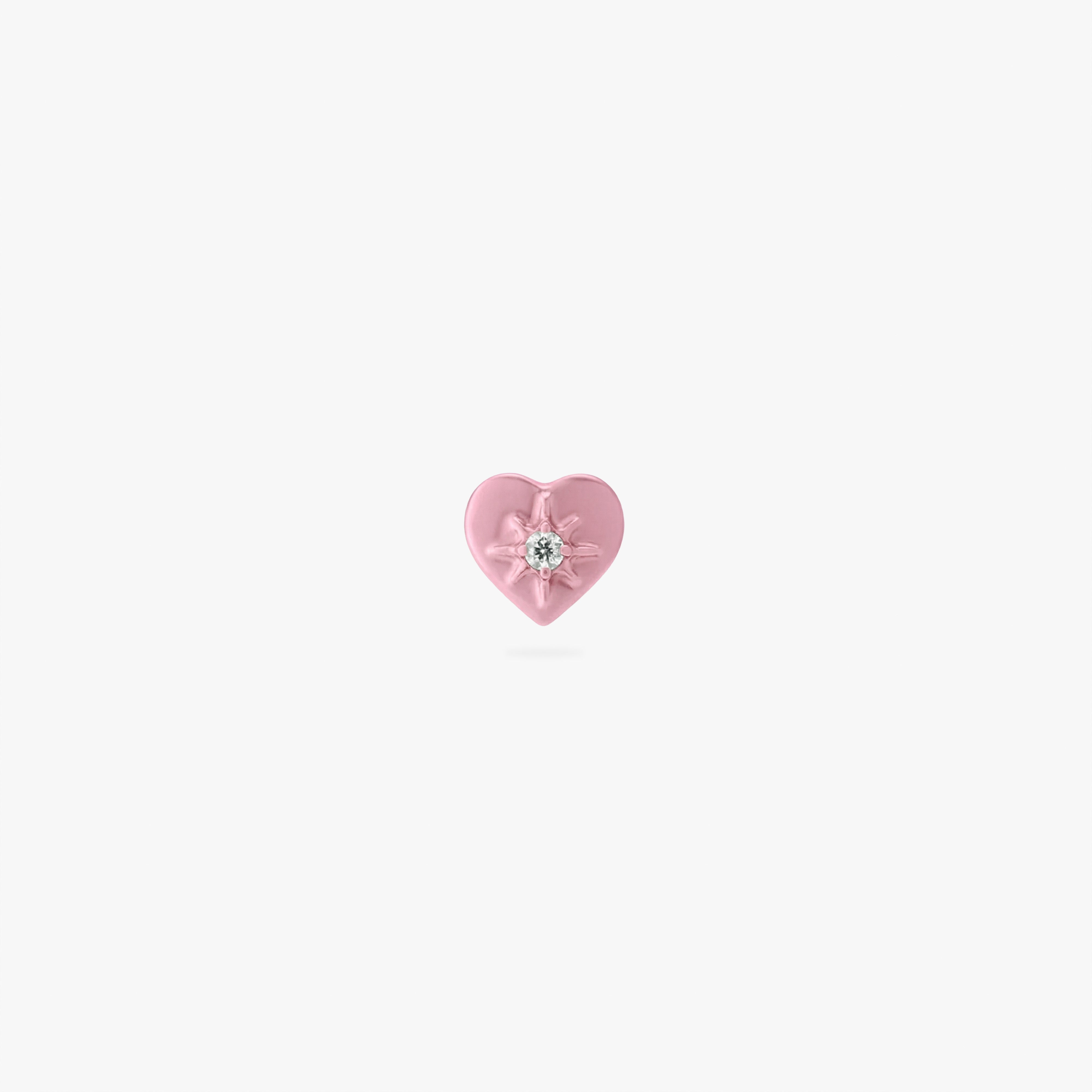 Pink Titanium Twinkle Heart