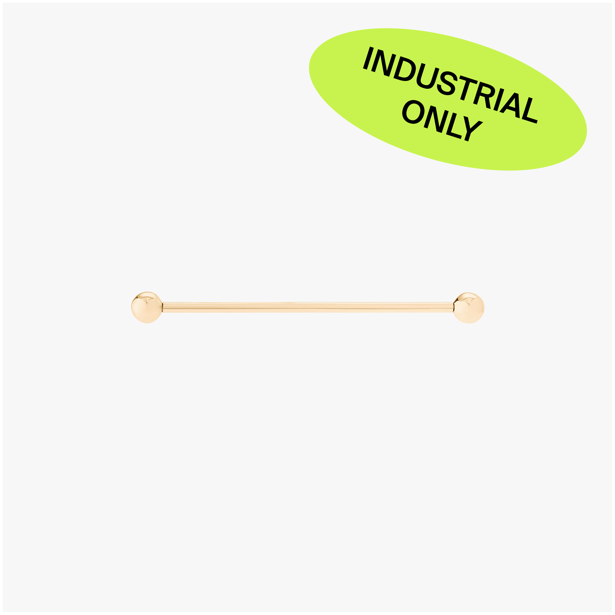Alternative view of 14K Industrial Bar 38mm