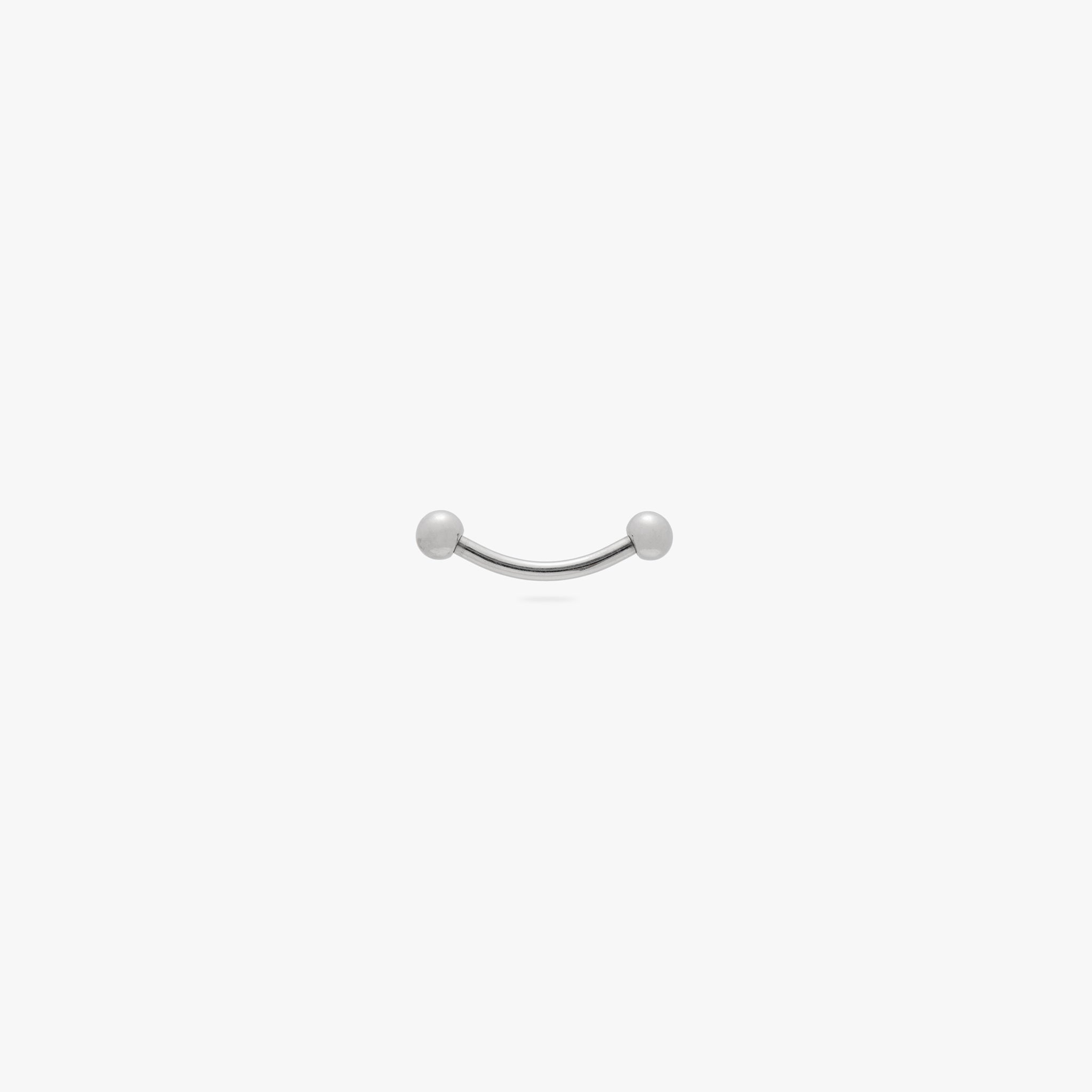 Alternative view of Titanium Curved Barbell