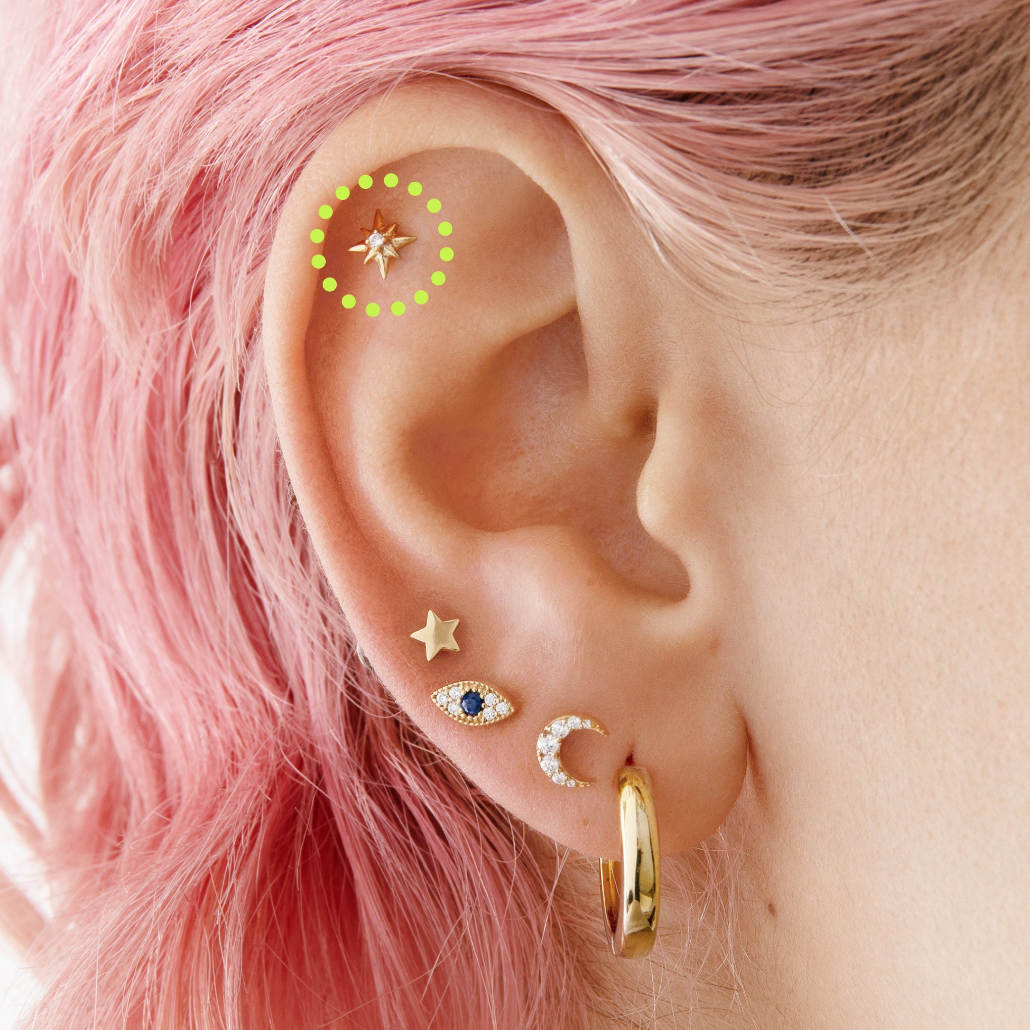 Alternative view of 14K Twinkle Clear