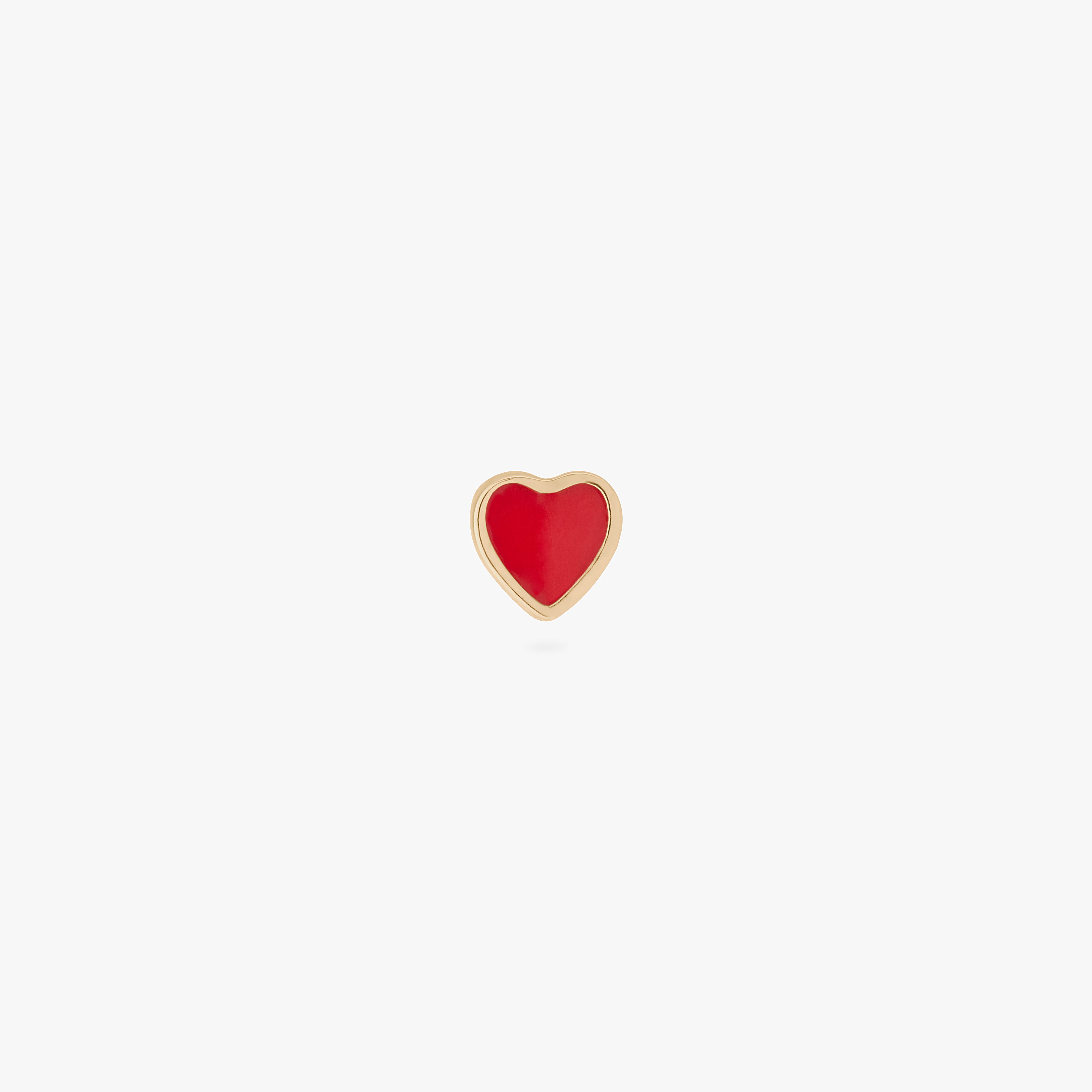 14K Enamel Heart