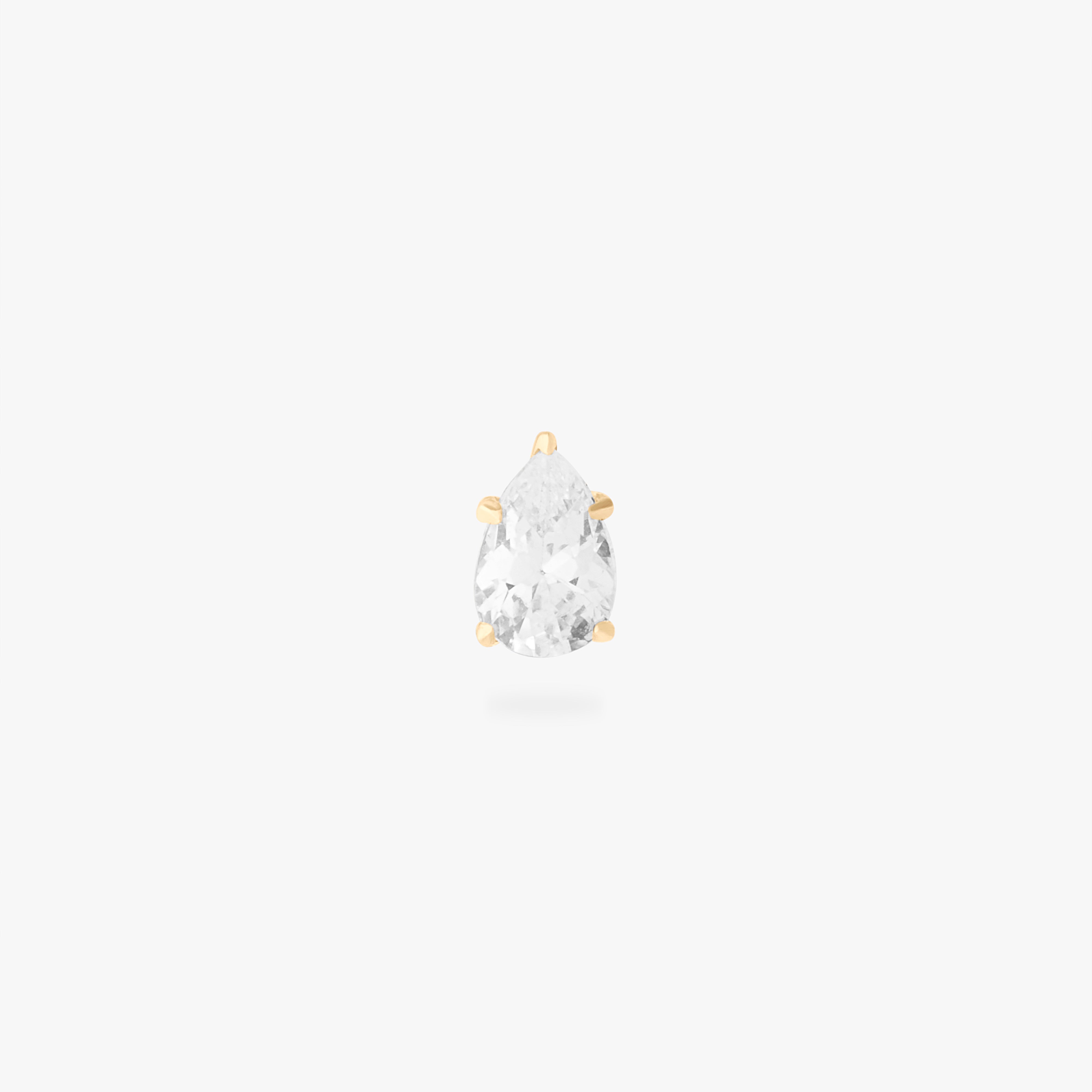 14K CZ Pear - Image 7