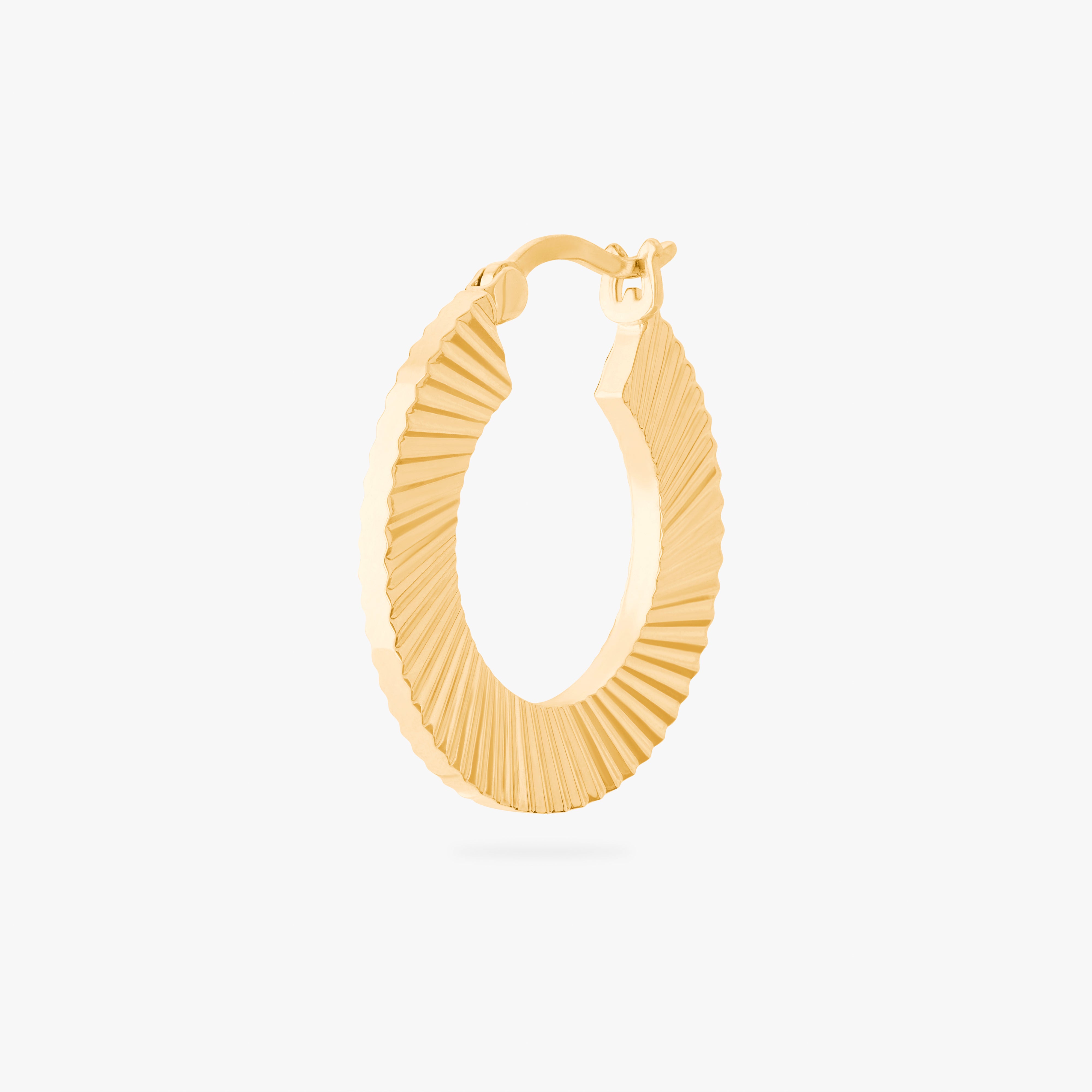 Fluted Crescent Hoop